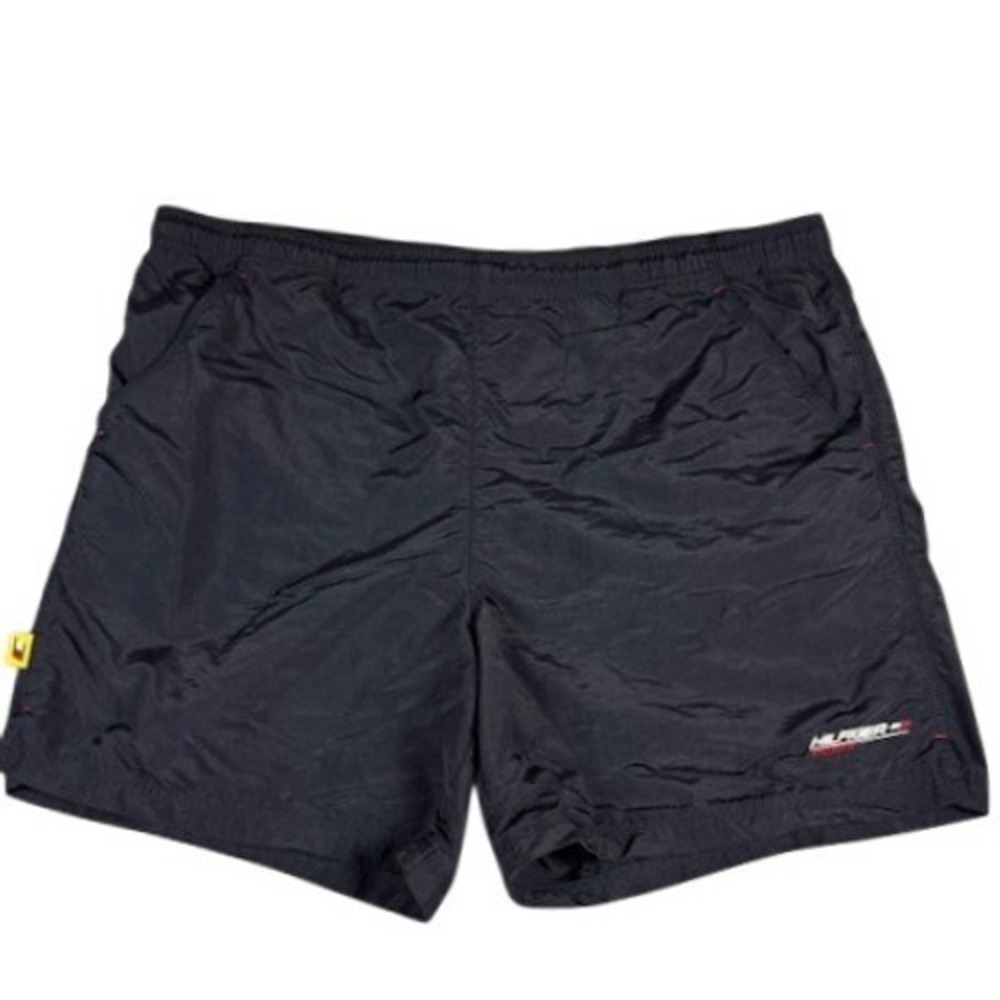 Tommy Hilfiger Shorts Mens XL Athletics Black Nylon Sporty 90s Aesthetic Vintage